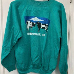 90's Blairsville PA cow sweatshirt